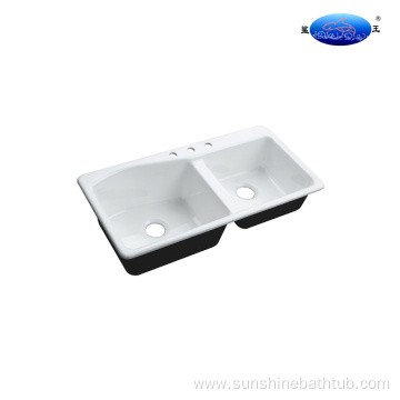 Large Traditional Rustic Cast Iron Sink